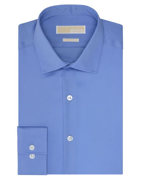 michael kors dress shirt slim fit size guide|Michael Kors men's stretch shirt.